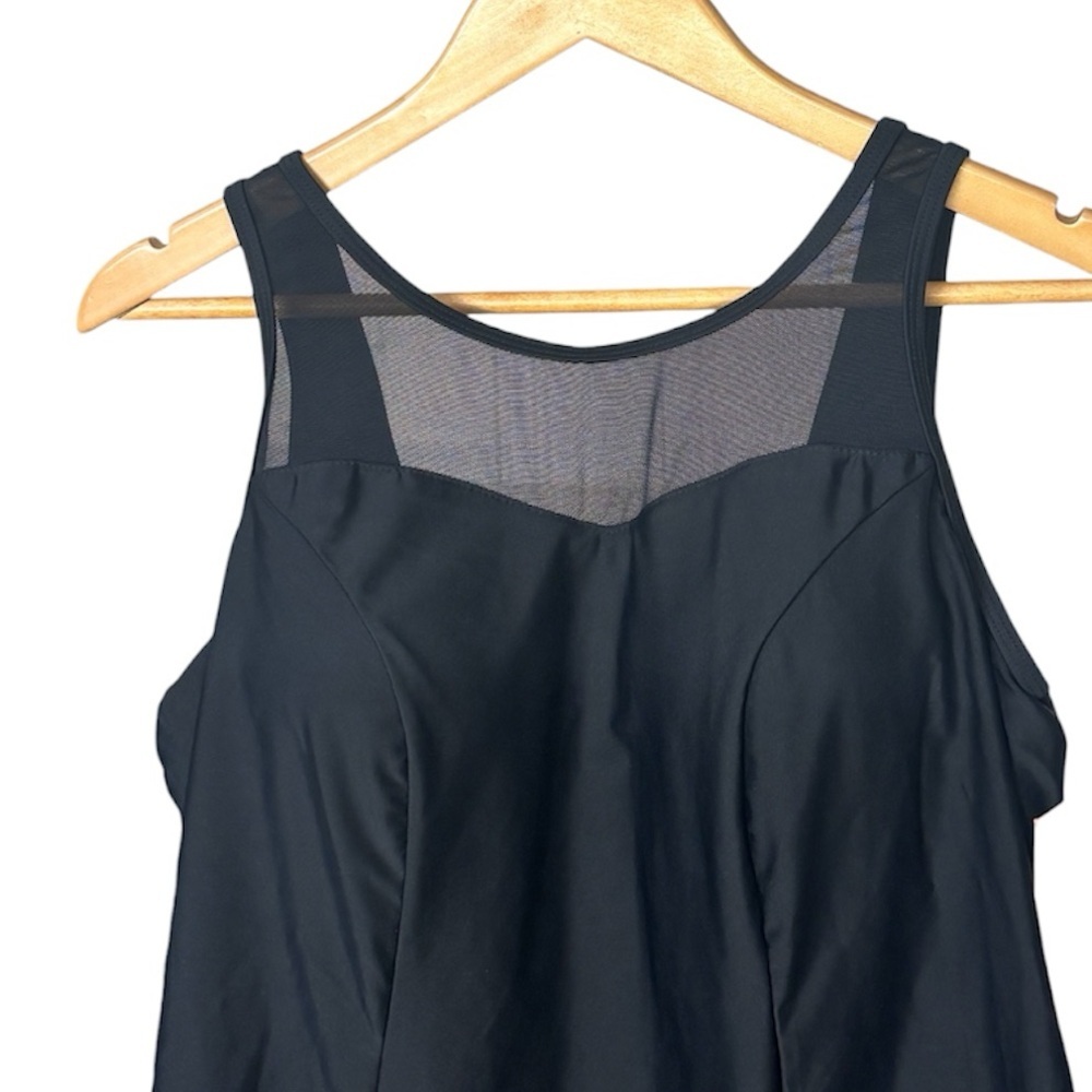 NWT! Swimsuits for All, One Piece Swim Dress, Sweet Heart Neckline with Mesh, 12 - Picture 4 of 10